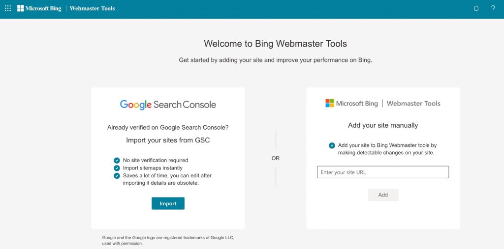 Welcome to Bing Webmaster Tools